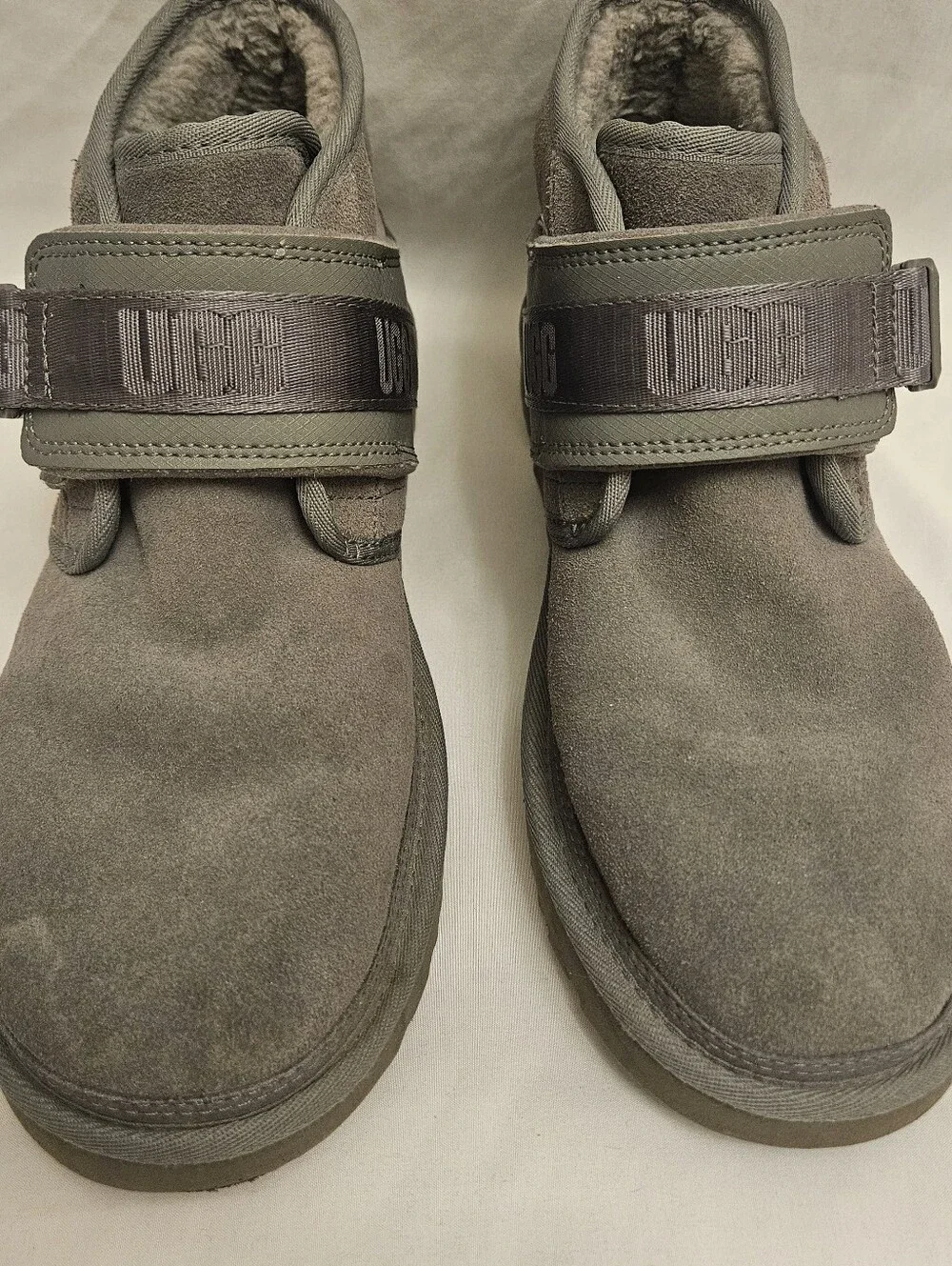 UGG Neumel Snapback Suede Boots Mens 10 Grey 1118570 Winter Outdoor